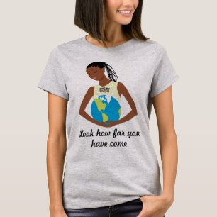 信仰のTシャツの黒人女性 Tシャツ