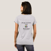 信仰のTシャツの黒人女性 Tシャツ (裏面フル)