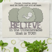 信仰はあなたを安心させる キッチンタオル (折り畳み)