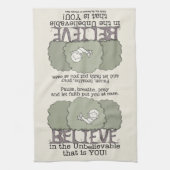 信仰はあなたを安心させる キッチンタオル (縦)