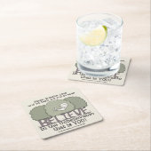 信仰はあなたを安心させる スクエアペーパーコースター (インサイチュ)