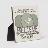 信仰はあなたを安心させる フォトプラーク (正面)