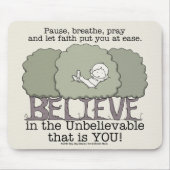 信仰はあなたを安心させる マウスパッド (正面)