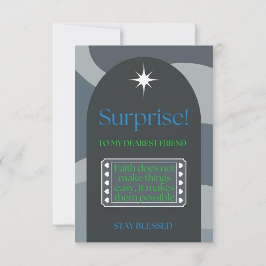 信仰は不可能を可能にする (裏面)