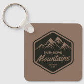 信仰は山のキーチェーンを移動 キーホルダー (正面)
