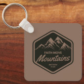 信仰は山のキーチェーンを移動 キーホルダー (正面)