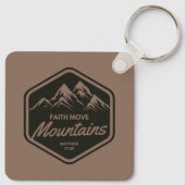 信仰は山のキーチェーンを移動 キーホルダー (裏面)