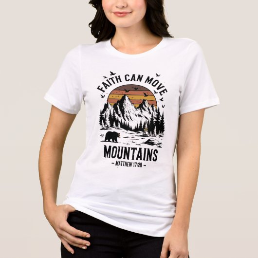 信仰は山をも動かす トライブレンドＴシャツ (正面)