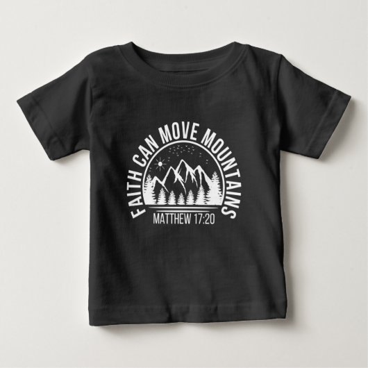信仰は山をも動かす ベビーTシャツ (正面)