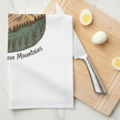 信仰は山をも動かす ヴィンテージ マウンテン Tシャツ (3 キッチンタオル (四つ折り)