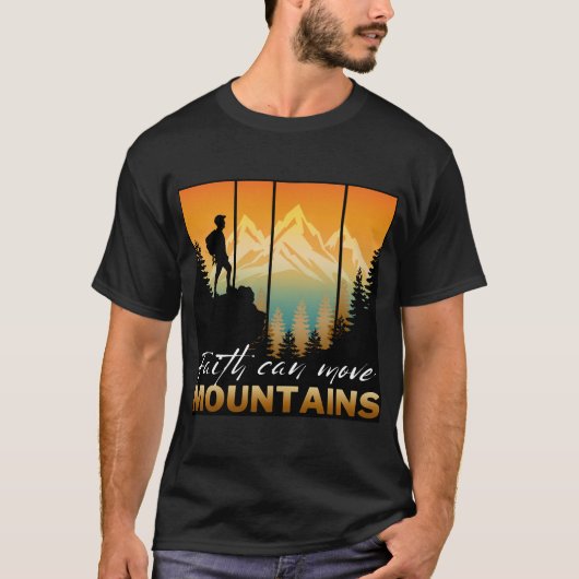 信仰は山をも動かす Tシャツ (正面)