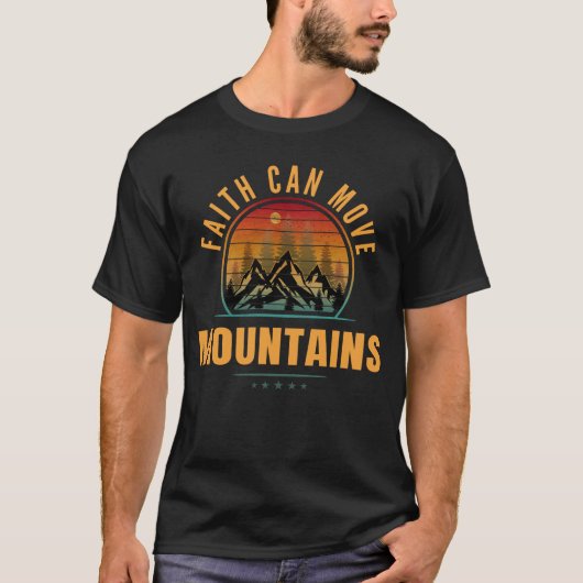 信仰は山をも動かす Tシャツ (正面)