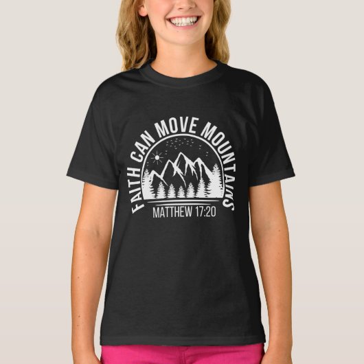 信仰は山をも動かす Tシャツ (正面)