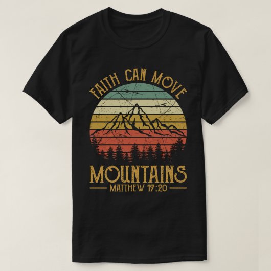 信仰は山をも動かす Tシャツ メンズ レディース キッズ C (デザイン正面)