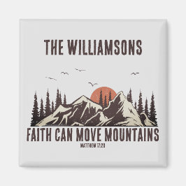 信仰は山を動かすことができるキリスト教の聖句 マグネット