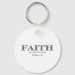 信仰は山を動かすことができるマタイ17 キーホルダー