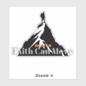 信仰は山を動かすことができる聖書の聖句マタイ17:20 シール (シート)