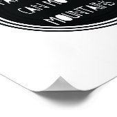 "信仰は山を動かすことができる"聖書の節 ポスター (角)