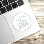 信仰は山を動かす聖書の聖句クリスチャン ラウンドシール