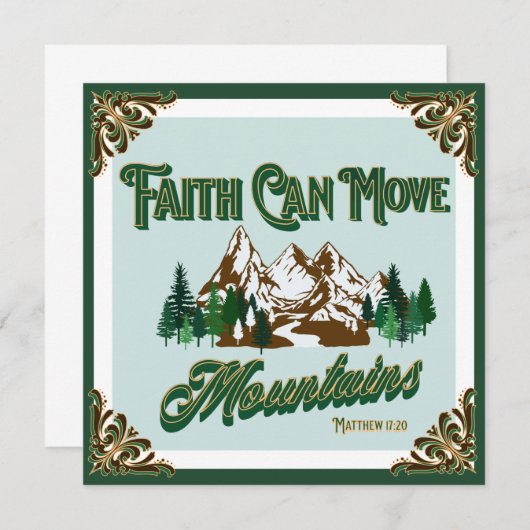 信仰は山を動かす (正面/裏面)