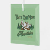 信仰は山を動かす ガラスオーナメント (正面左)