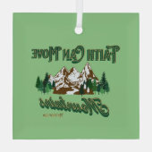 信仰は山を動かす ガラスオーナメント (裏面)