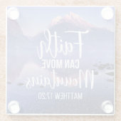 信仰は山を動かす ガラスコースター (裏面)