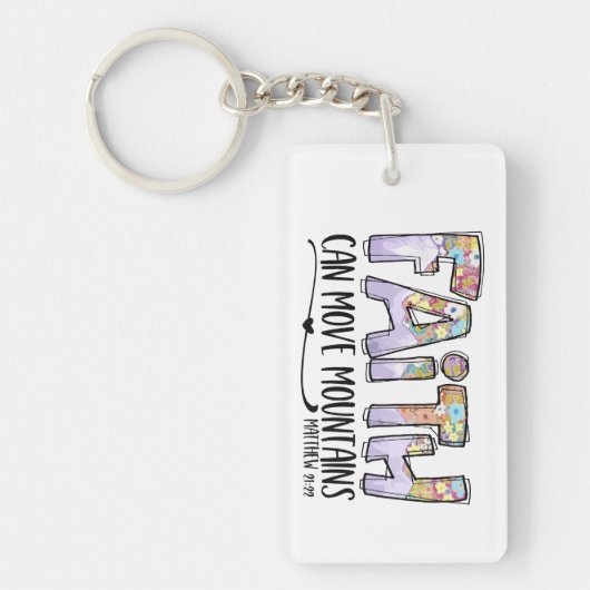 信仰は山を動かす キーホルダー (正面)