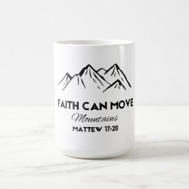 信仰は山を動かす コーヒーマグカップ