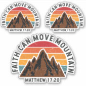 信仰は山を動かす シール (正面)