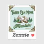 信仰は山を動かす シール (シート)