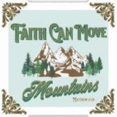 信仰は山を動かす シール (正面)