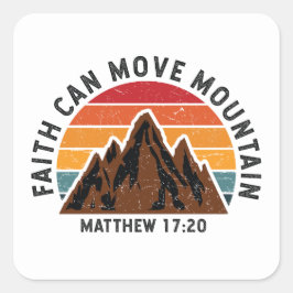 信仰は山を動かす スクエアシール