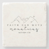 信仰は山を動かす ストーンコースター (正面)