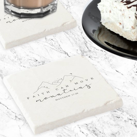 信仰は山を動かす ストーンコースター