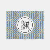 信仰は山を動かす フリースブランケット (正面(横))