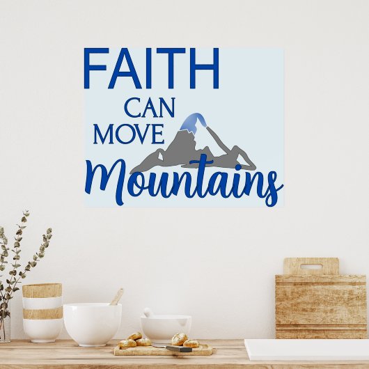 信仰は山を動かす ポスター (キッチン)