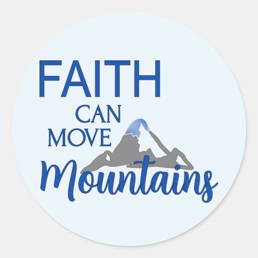 信仰は山を動かす ラウンドシール (正面)