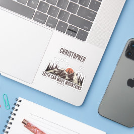 信仰は山を移動することができますキリスト教のギフトキャンプ シール