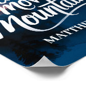 信仰は山を移動することができますクリスチャンウォールアートプリント ポスター (角)