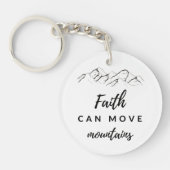 信仰は山を移動することができるアクリルキーリング キーホルダー (正面)