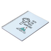 信仰は山を移動することができるキリスト教の聖書引用文 ノートブック (左側)