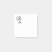 信仰は山を移動することができるキリスト教の聖書引用文 ポストイット (正面)