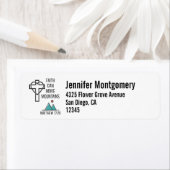 信仰は山を移動することができるキリスト教の聖書引用文 ラベル (インサイチュ)