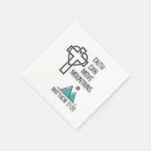 信仰は山を移動することができるキリスト教聖書的引用文 スタンダードカクテルナプキン (角)