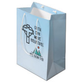 信仰は山を移動することができるキリスト教聖書的引用文 ミディアムペーパーバッグ (正面アングル)