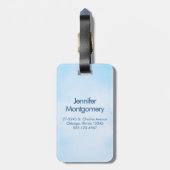 信仰は山を移動することができるキリスト教聖書的引用文 ラゲッジタグ (裏面縦)