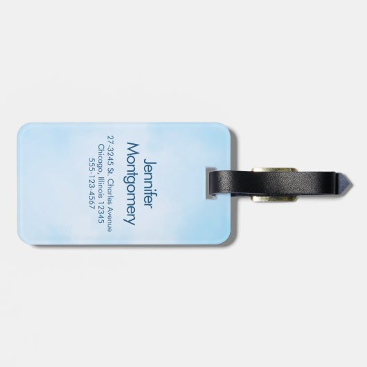 信仰は山を移動することができるキリスト教聖書的引用文 ラゲッジタグ (裏面横)