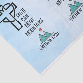 信仰は山を移動することができるキリスト教聖書的引用文 薄葉紙 (詳細)