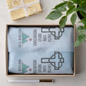 信仰は山を移動することができるキリスト教聖書的引用文 薄葉紙 (ギフト)